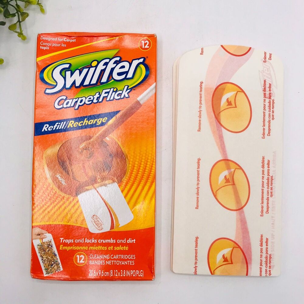 Swiffer CarpetFlick Refill 2 Boxes of 12 (24) Cleaning Cartridges Discontinued